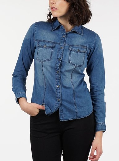 BLUSA ALGODÓN MUJER ELLUS DENIM - 1