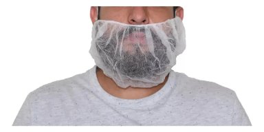 CUBRE BARBA DESECHABLE CON ELASTICO 100UNI TRESOR BLANCO - 2