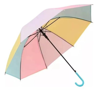 PARAGUAS DE NIÑAS PARAGUAS INFANTILES LLUVIA 90CM CELESTE - 1