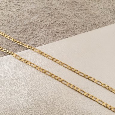 CADENA CUBANA SEMI DELGADA ORO LAMINADO 18K - 2