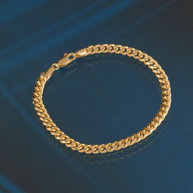 PULSERA GOURMET GRUESA ORO LAMINADO 18K - 1