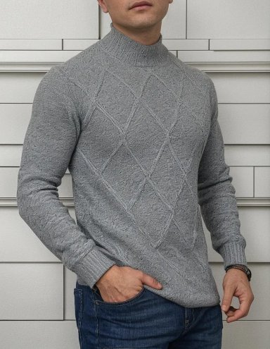 SWEATER LANA HOMBRE CUELLO SUBIDO BEATLE 130 - 1