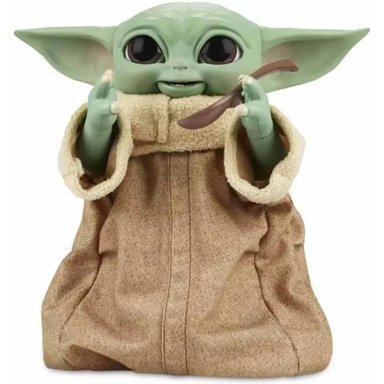 FIGURA DE ACCION GENÉRICO VERDE JUGUETE BABY YODA INTERACTIVO STAR WARS HASBRO - 2