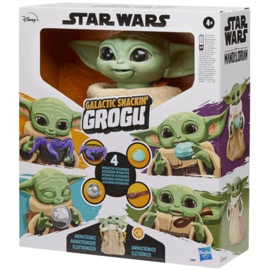 FIGURA DE ACCION GENÉRICO VERDE JUGUETE BABY YODA INTERACTIVO STAR WARS HASBRO - 4