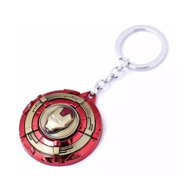 LLAVERO METALICO PREMIUM ESCUDO IRON MAN AVENGERS 5CM - 1