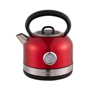 HERVIDOR ELECTRICO VINTAGE 1.7L 2200W ROJO TH-6505RT THOMAS - 1