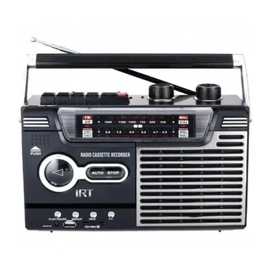 RADIO CASSETTE BLUETOOTH AUX USB FM AM SW VINTAGE RECORD IRT - 1
