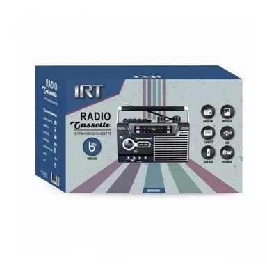 RADIO CASSETTE BLUETOOTH AUX USB FM AM SW VINTAGE RECORD IRT - 2