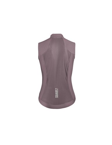 CHAQUETA CORTAVIENTOS SIN MANGA CICLISMO BARRIER PURPLE GRAY - 5