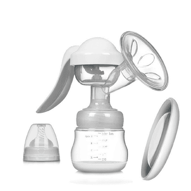 EXTRACTOR LECHE MANUAL VASO BOCA ANCHO MAMAS BEBES LAU - 6