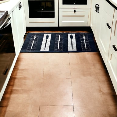 ALFOMBRA CONTEMPORÁNEA MODERNA COCINA 2 PIEZAS ANTIDESLIZANTE PVC ESTAMPADO JHN 60 X 40 CM - 2