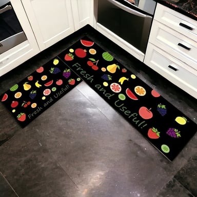 ALFOMBRA CONTEMPORÁNEA MODERNA COCINA PISO ENTRADA ANTIDESLIZANTE 2 PIEZAS JHN 60 X 40 CM - 7