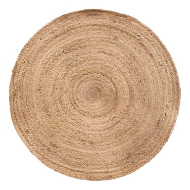 ALFOMBRA TRENZADA YUTE TEJIDA NATURAL BOHEMIO DECORATIVA JHN - 1