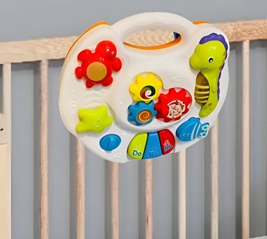 JUGUETE DIDÁCTICO MESA APRENDIZAJE MUSICAL 2 EN 1 NIÑOS JHN MULTICOLOR - 6