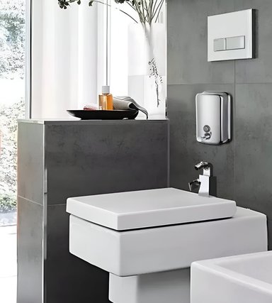 DISPENSADOR JABÓN PARED MODERNO 500ML BAÑO COCINA JHN - 2