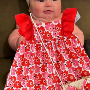 VESTIDO FLORAL PRINCESA BEBE NIÑA ESTAMPADO FLORES LAU - 10