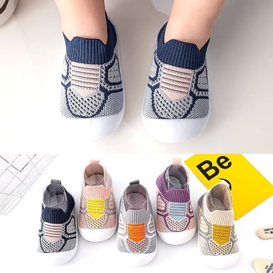SET DE 2 ZAPATO BEBÉ CALCETÍN ANTIDESLIZANTE SUAVE JHN - 4