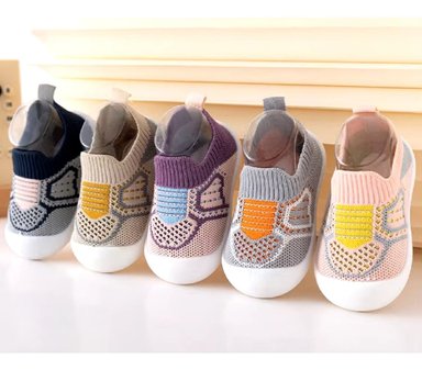 SET DE 2 ZAPATO BEBÉ CALCETÍN ANTIDESLIZANTE SUAVE JHN - 10