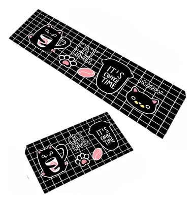 ALFOMBRA CONTEMPORÁNEA MODERNA PISO COCINA ANTIDESLIZANTE DECORATIVA 2 PIEZAS JHN 60 X 40 CM - 1