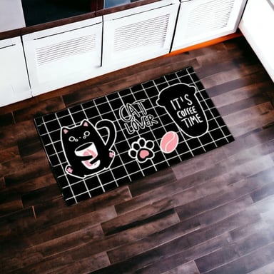 ALFOMBRA CONTEMPORÁNEA MODERNA PISO COCINA ANTIDESLIZANTE DECORATIVA 2 PIEZAS JHN 60 X 40 CM - 4