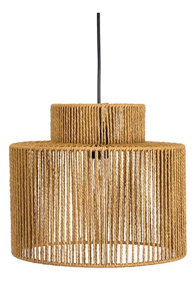 LÁMPARA COLGANTE MODERNA NÓRDICA CUERDA TEJIDO RETRO JHN - 3