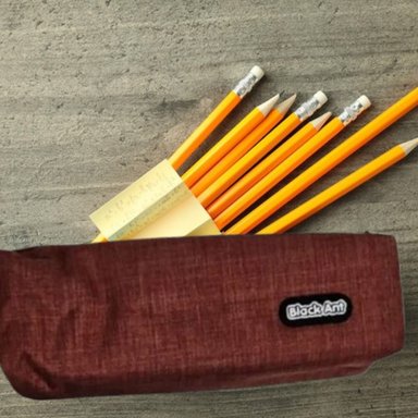 SET 4 ESTUCHES TUBULAR PORTA LAPICES BLACK ART ESCOLAR LAU - 10