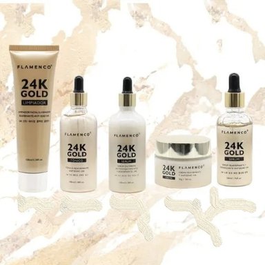SET 24K GOLD ANTI EDAD KIT SKINCARE LÍNEA 24K GOLD JHN - 3