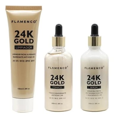 SET 24K GOLD ANTI EDAD KIT SKINCARE LÍNEA 24K GOLD JHN - 4