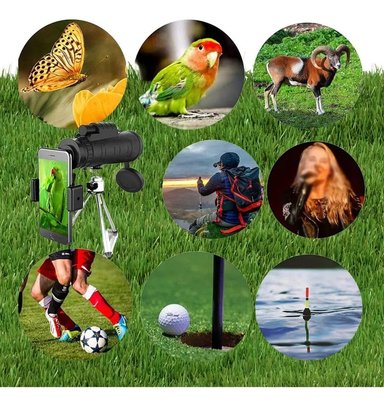 MONOCULAR HD ALTA POTENCIA SOPORTE TRIÁNGULO ALCANCE JHN - 7