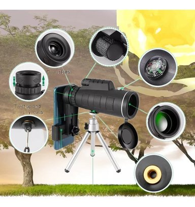 MONOCULAR HD ALTA POTENCIA SOPORTE TRIÁNGULO ALCANCE JHN - 10