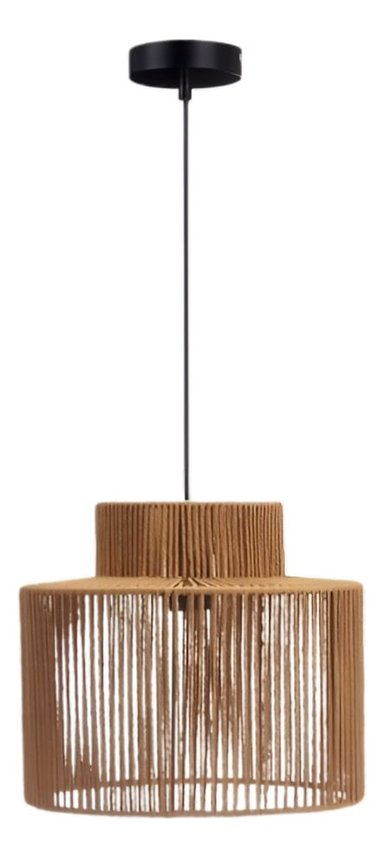 LÁMPARA COLGANTE MODERNA NÓRDICA CUERDA TEJIDO RETRO JHN - 1
