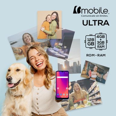 SMARTPHONE BMOBILE ULTRA 4G . 128GB 4+3 RAM - 8