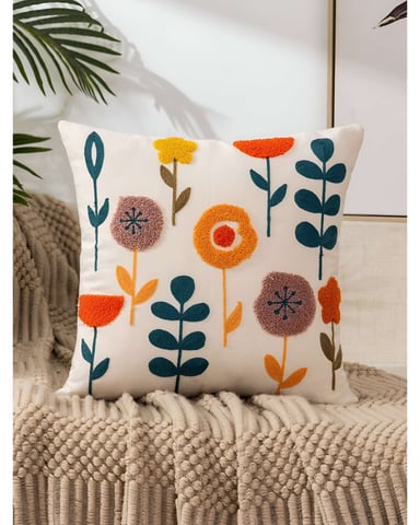 SET DE 2 FUNDAS BORDADAS 45X45 C18 - 3