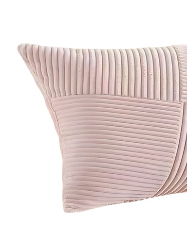PACK DE 2 FUNDAS DE COJIN FELPA ROSA - 2