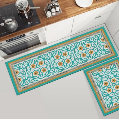 SET 2 ALFOMBRAS DE COCINA FLOR DE ESPARTA - 2