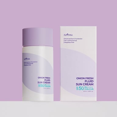 BLOQUEADOR ROSTRO ISNTREE SPF 50 ONION FRESH FLUID SUN CREAM - 2