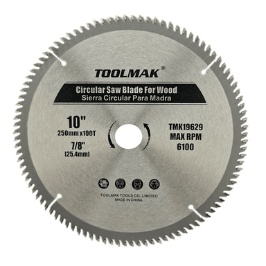 DISCO TOOLMAK SIERRA CIRCULAR 10 PULGADAS 100 DIENTES TMK19629 - 1