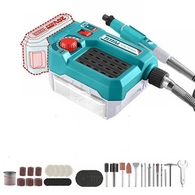 MINI TORNO HERRAMIENTA MULTIUSO 20V+40 ACC TOTAL TMGLI2001 - 1