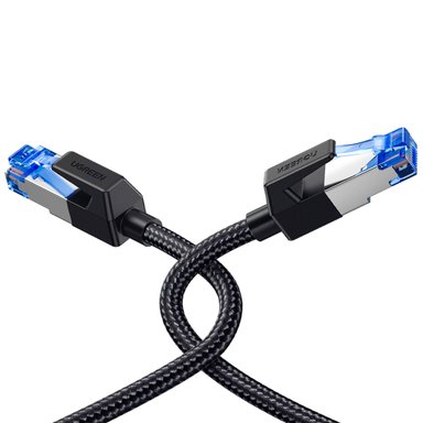 CABLE DE RED UGREEN CAT8 F/FTP DE 10 METROS (40GBPS) TRENZADO NEGRO NW153 - 2