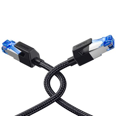 CABLE DE RED UGREEN CAT8 F/FTP DE 15 METROS (40GBPS) TRENZADO NEGRO NW153 - 2