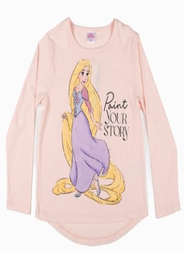 POLERA RAPUNZEL MANGA LARGA TALLA 8 DISNEY - 1