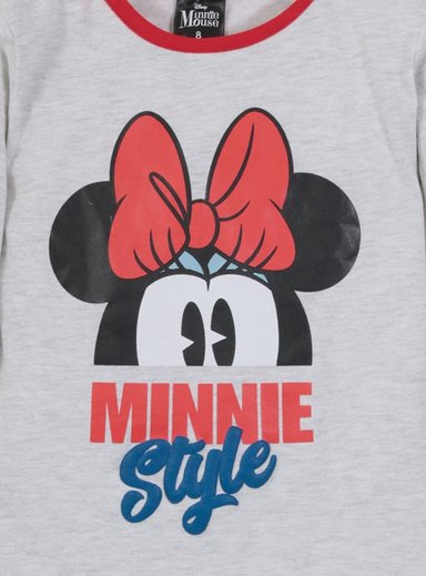 PIJAMA DE NIÑA DISEÑO MINNIE MOUSE ALGODON Y POLAR - 3
