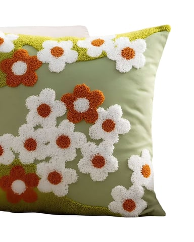JUEGO DE 4 FUNDAS BORDADAS 45X45 F74 - 2