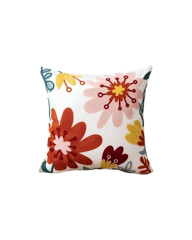 JUEGO DE 4 FUNDAS BORDADAS 45X45 F25 - 1
