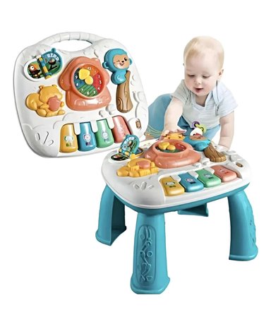 MESA DIDÁCTICA JUEGOS BEBÉS CON LUZ Y SONIDO VERDE - 2