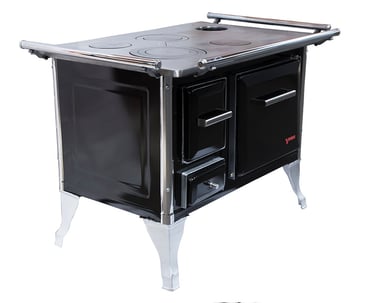 COCINA A LEÑA TRADICIONAL 70X56 NEGRA - 2