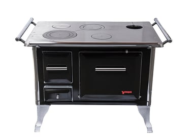COCINA A LEÑA TRADICIONAL 80X56 NEGRA - 1