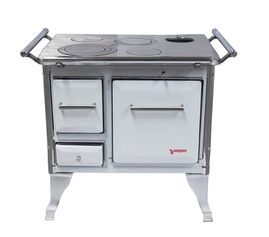 COCINA A LEÑA TRADICIONAL 90X56 BLANCA - 1