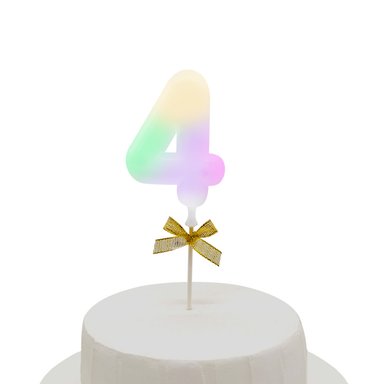 TOPPER TORTA NUMERAL LED #4 - 1