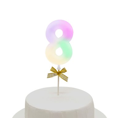 TOPPER TORTA NUMERAL LED #8 - 1